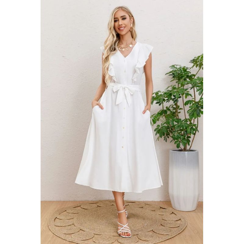 MPROPIA - Vestido Largo Primavera Mujer, Casual Maxi Vestidos 3339