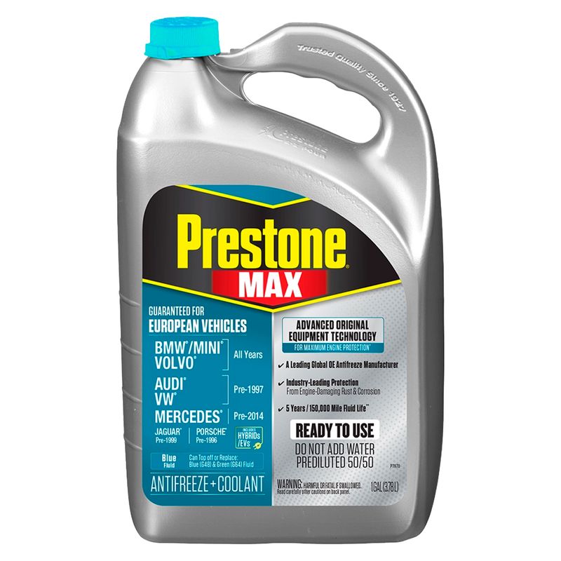 PRESTONE - Refrigerante Prestone Turquesa Europeo BMW Volvo Mini