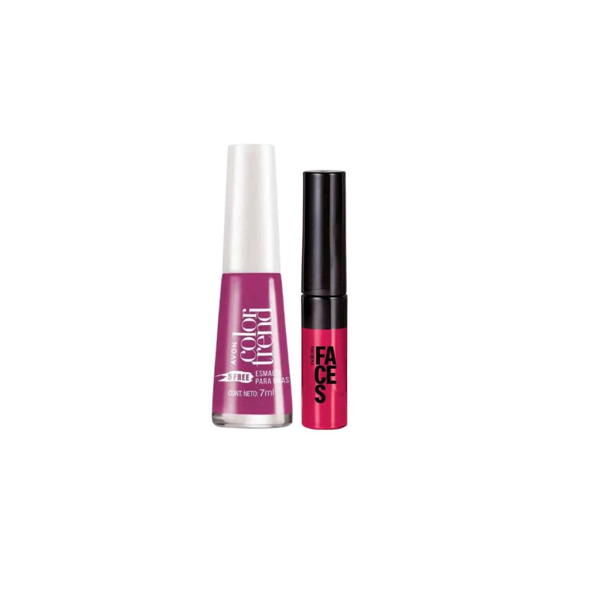GENERICO - Set de esmalte tradicional mas labial liquido metalico