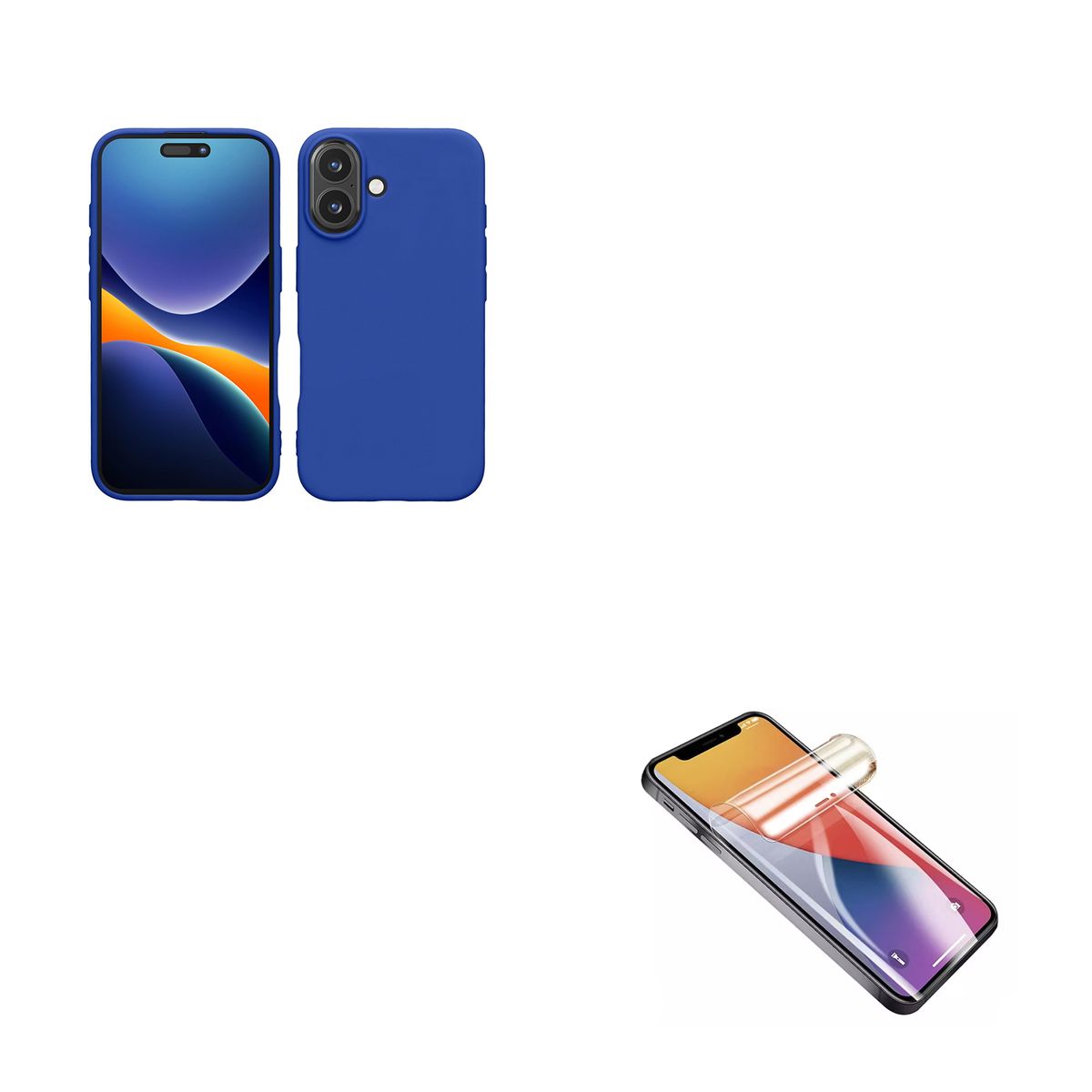 JOIGO - Carcasa Lamina Clear Para iPhone 17 Azul