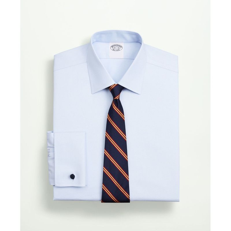 BROOKS BROTHERS - Camisa Cotton Pinpoint Regular Non-Iron Ainsley Hombre Celeste