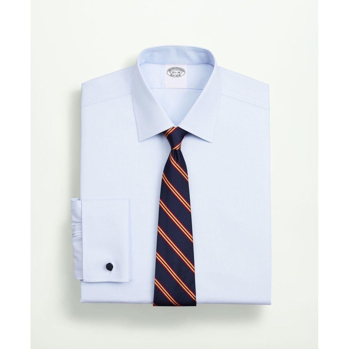 BROOKS BROTHERS - Camisa Cotton Pinpoint Regular Non-Iron Ainsley Hombre Celeste