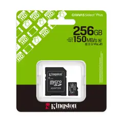 KINGSTON - Tarjeta de Memoria microSD 256GB Canvas Select Plus