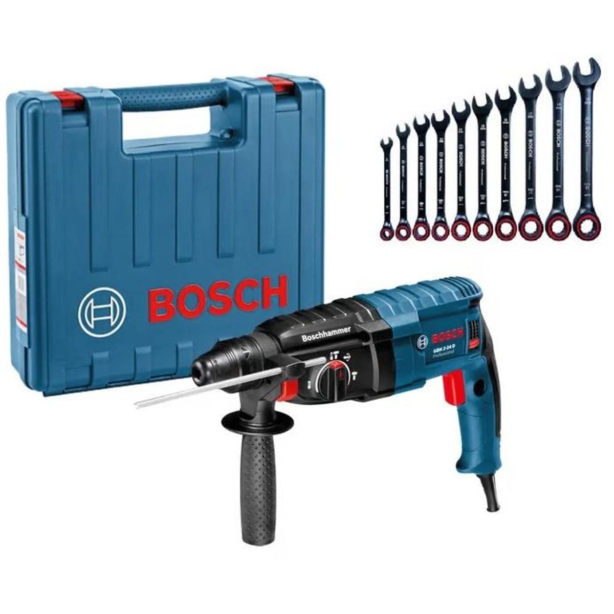 BOSCH - ROTOMARTILLO GBH 2-24D 82W BOSCH+JGO LLAVE PTA-CORONA