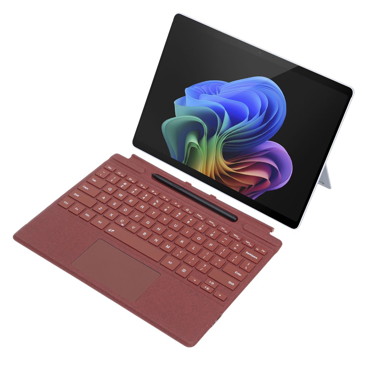 RENVMEXY - Teclado Bluetooth para Surface Pro 8-11 Touch Rojo - 2109-AS