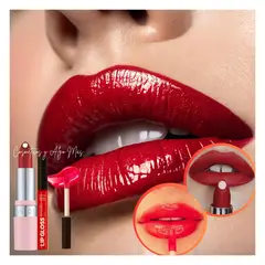 GENERICO - Set de labiales barra hydramatic matte mas lip gloss