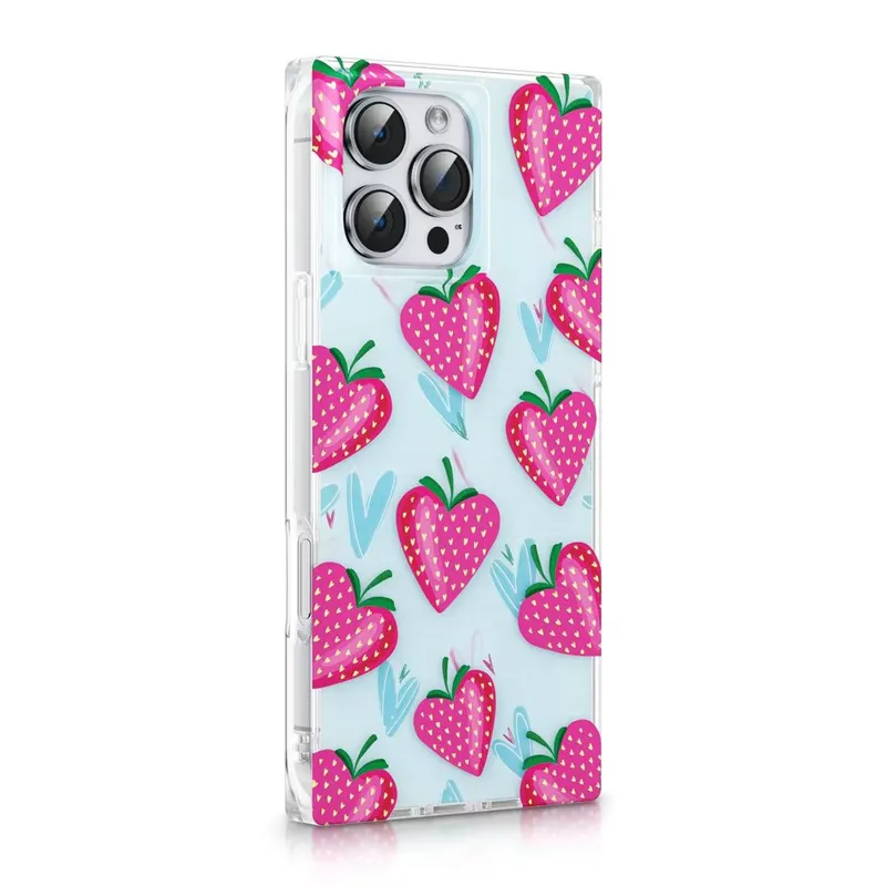 KBOD - Carcasa Kbod Blox Diseño Fantasy Print Frutillas Para iPhone 16 Pro Max