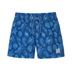 H2O WEAR - Traje de Baño Niño Short Estampado Azul Marino - Azul Marino