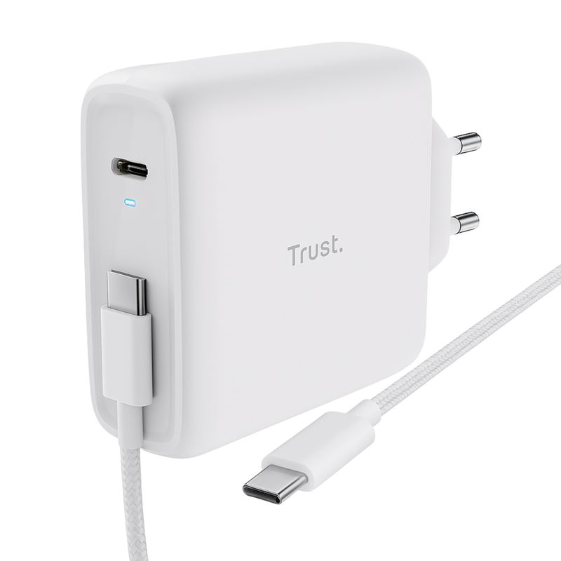 TRUST - Cargador Trust Universal USB-C 100W  5A + Cable C/C de 2Mts