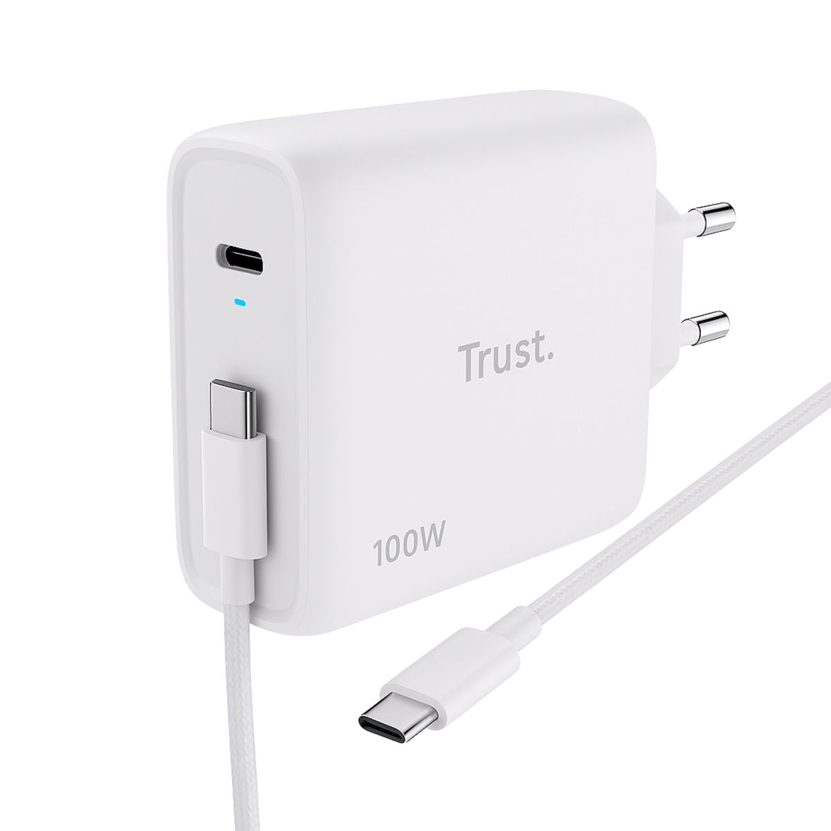 TRUST - Cargador Trust Universal USB-C 100W  5A + Cable C/C de 2Mt