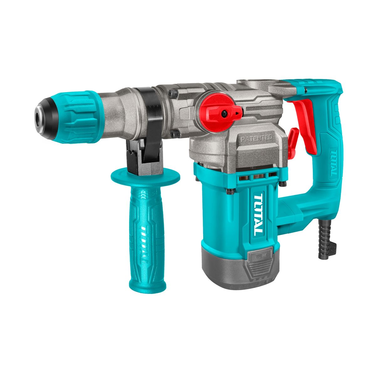 TOTAL TOOLS - Rotomartillo SDS Plus 1050W con 3 Brocas y 2 Cinceles Total