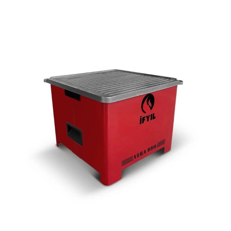 GENERICO - Parrila iFYIL Vera BBQ pellet outdoor portátil roja
