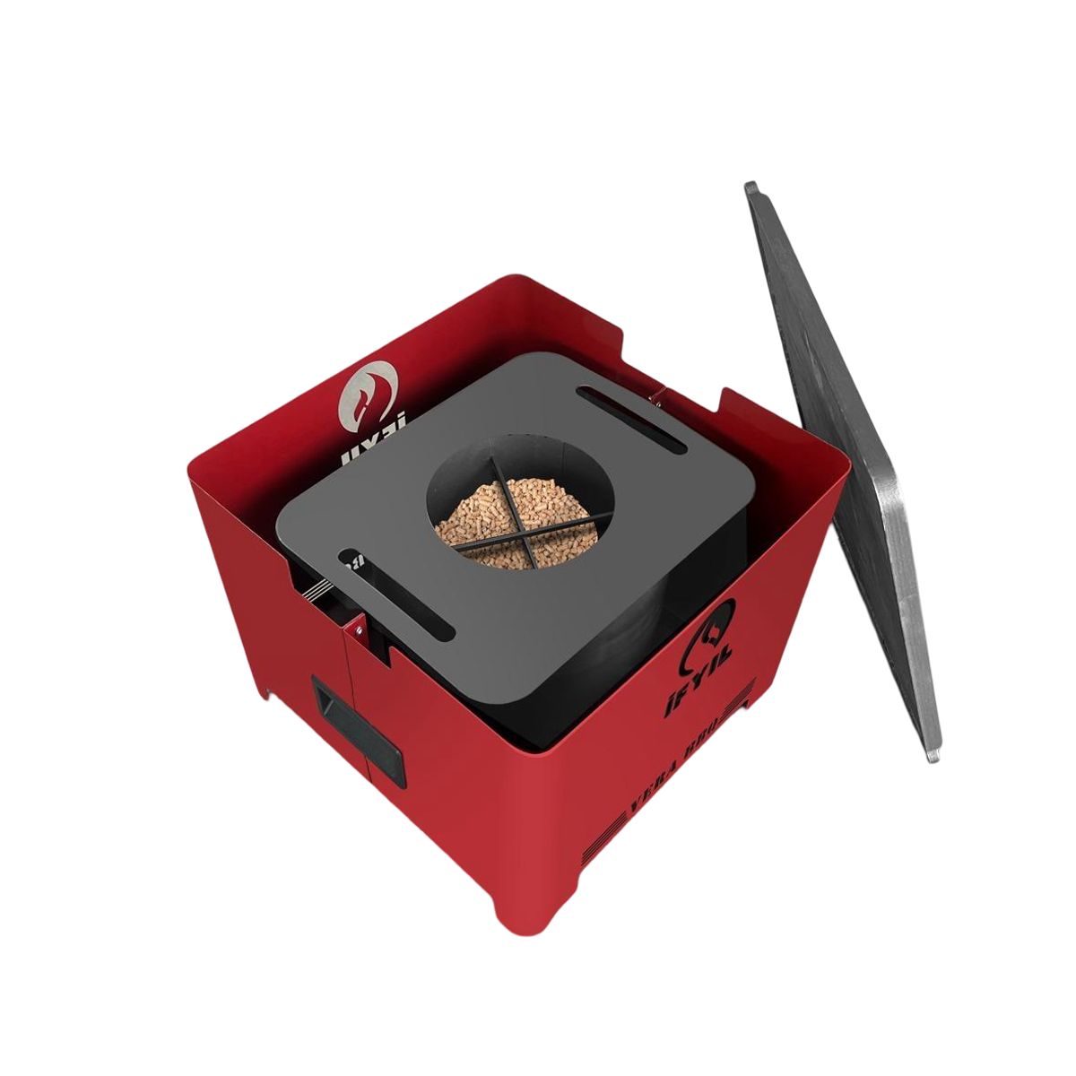 GENERICO - Parrila iFYIL Vera BBQ pellet outdoor portátil roja