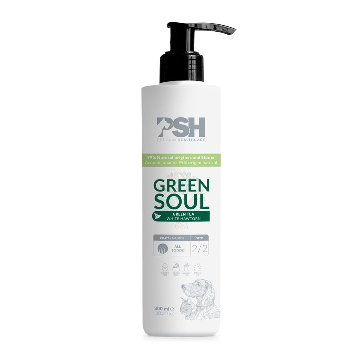 GENERICO - Acondicionador Origen Natural para Mascotas Green Soul PSH 300 ml