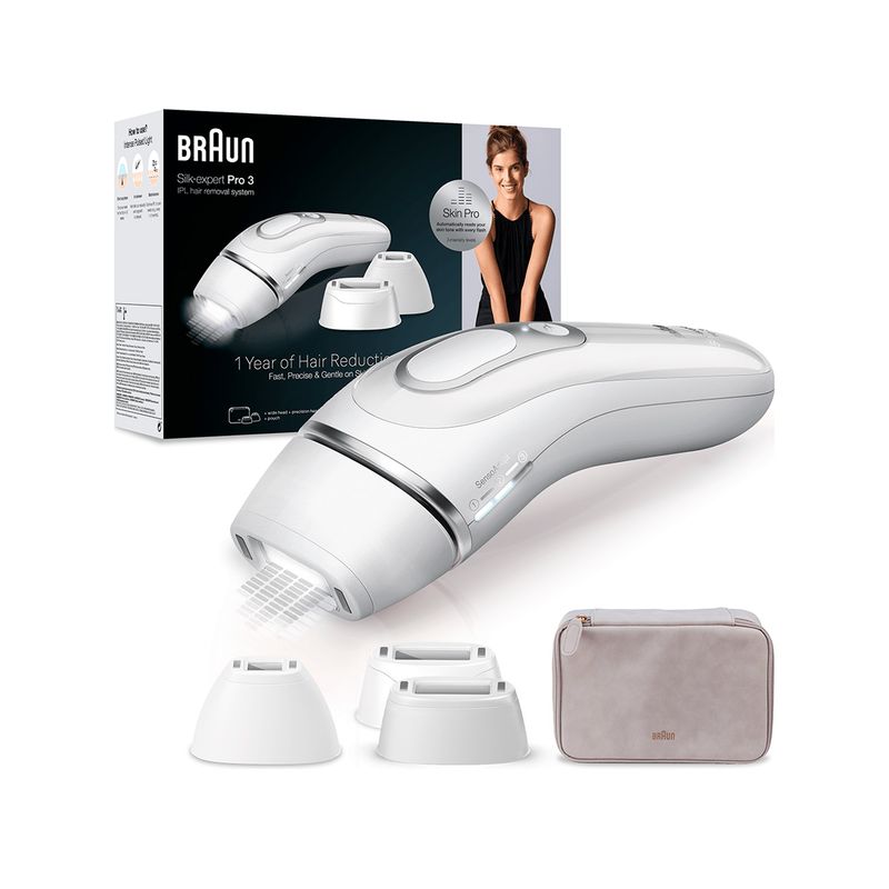 BRAUN - Depiladora IPL Braun PL3230 WHT/SILV Silk-Expert Pro 3