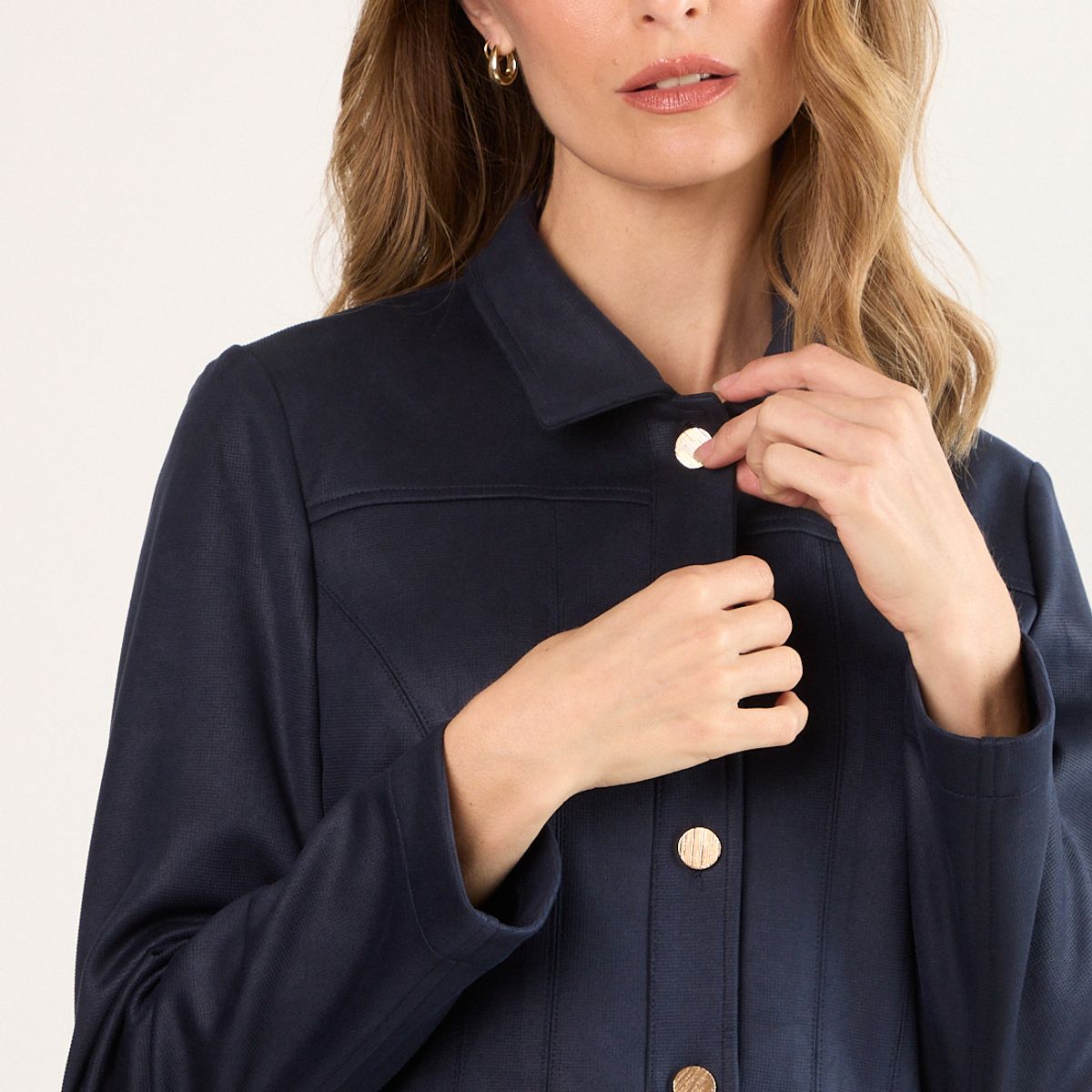 MA GRIFFE - Chaqueta Mujer Azul Magriffe