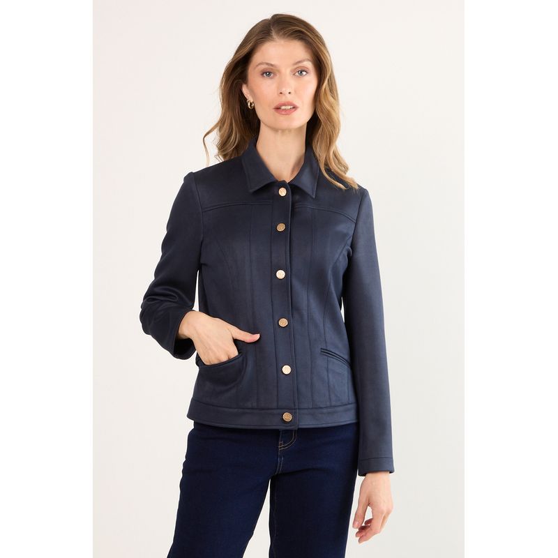 MA GRIFFE - Chaqueta Mujer Azul Magriffe
