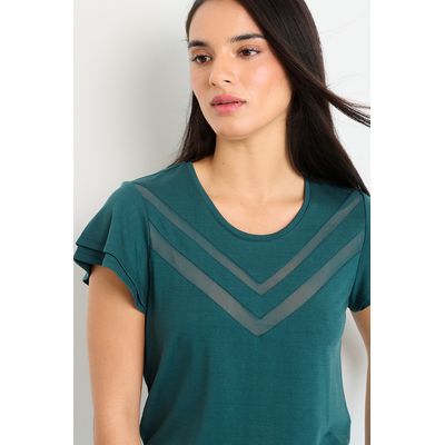 Imagen 2 del producto Polera Manga Corta Mujer Verde Oliva