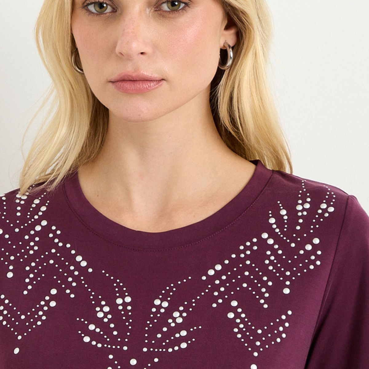 ASH - Polera Manga Corta Mujer Morado Ash