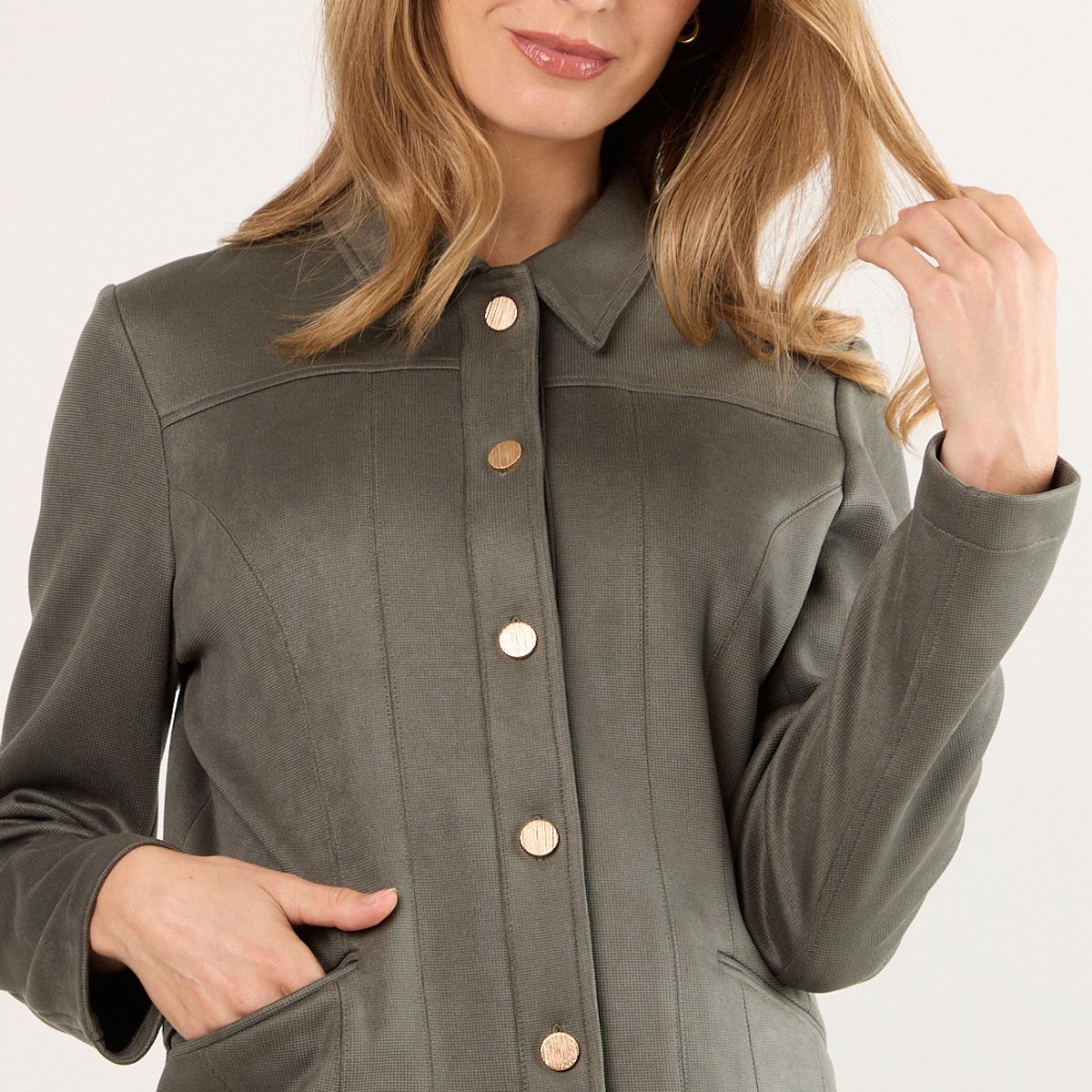 MA GRIFFE - Chaqueta Mujer Avellana Magriffe