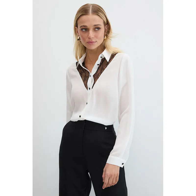 ASH - Blusas Manga Larga Mujer Crudo Ash