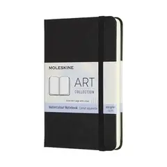 MOLESKINE - Cuaderno para acuarela - Tapa dura - Pocket - Negro