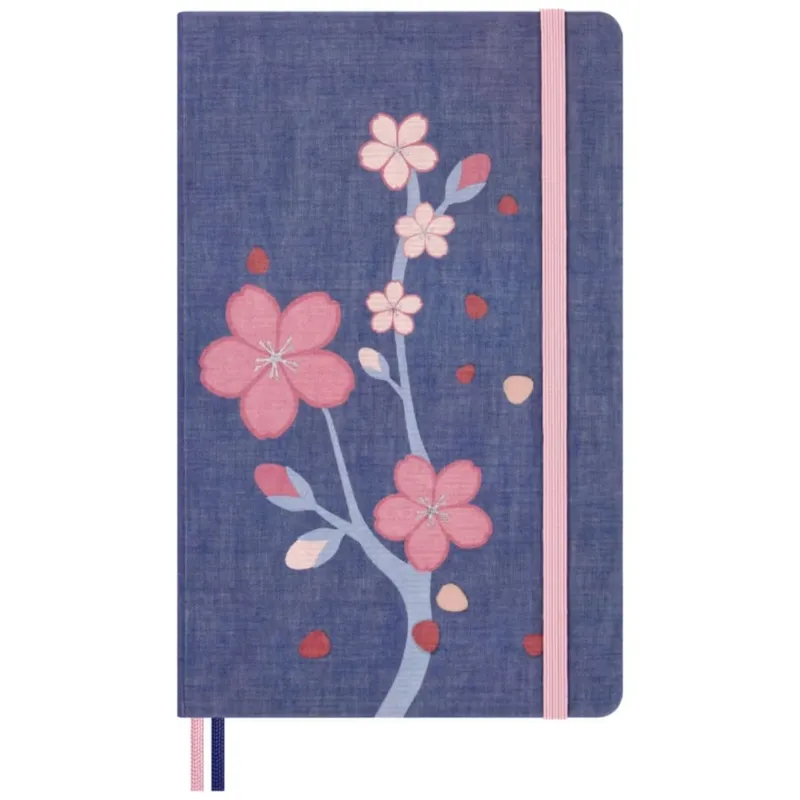 MOLESKINE - Cuaderno Moleskine Sakura - Tapa dura - Large - Azul - De rayas