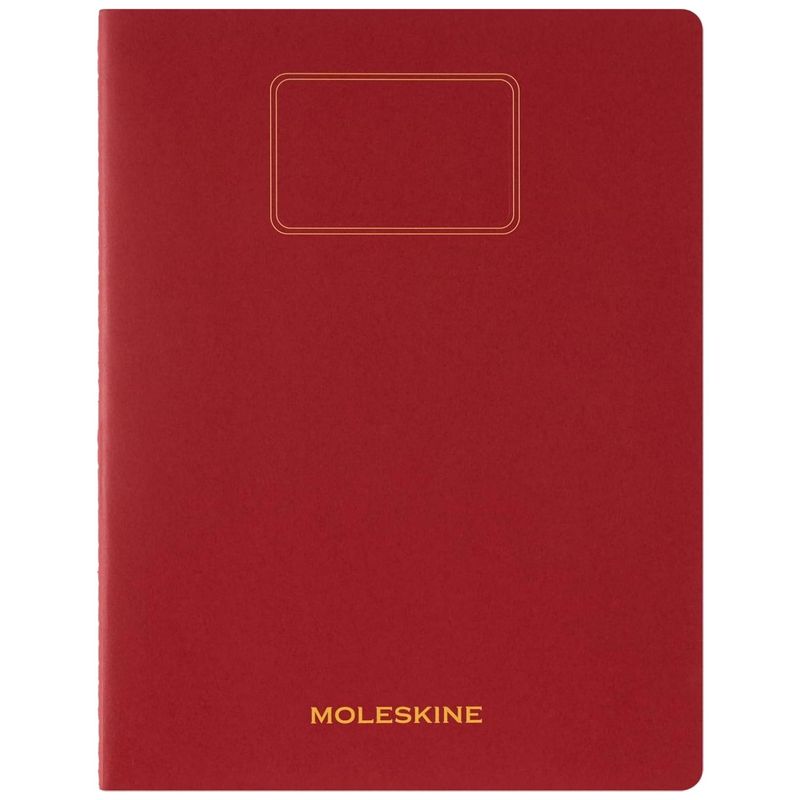 MOLESKINE - Cuaderno Moleskine estudiante-Tapa Blanda-XXL -Rojo-De rayas