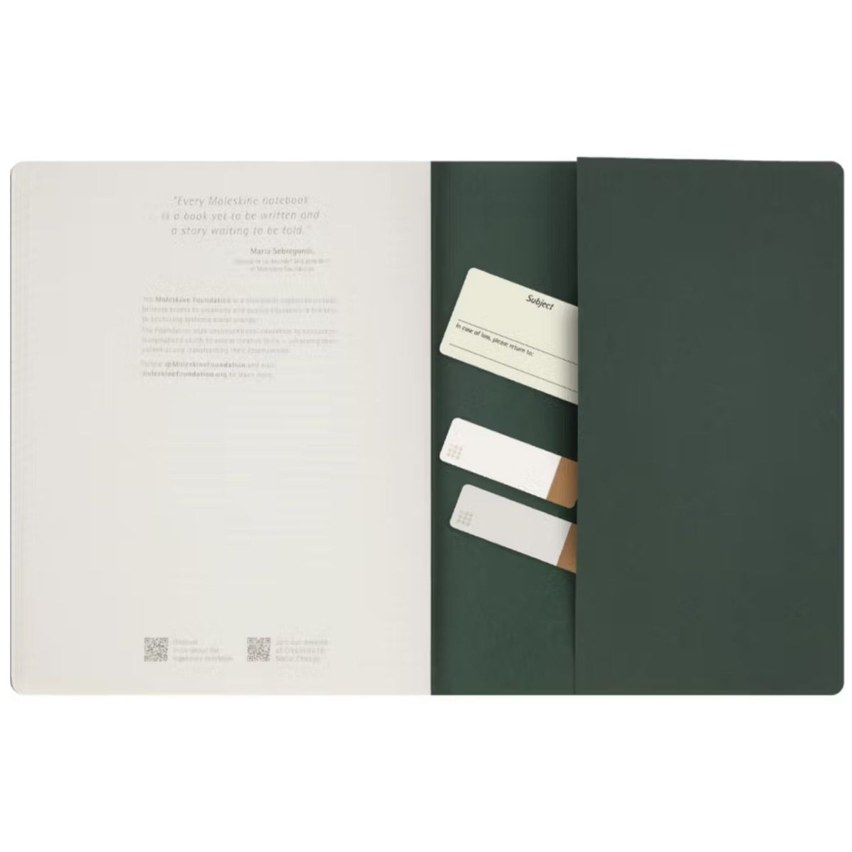 MOLESKINE - Cuaderno Moleskine estudiante -Tapa Blanda XXL -Verde -Rayas