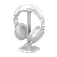 Audifono Gamer Lamia H320 RGB USB Blanco con Soporte