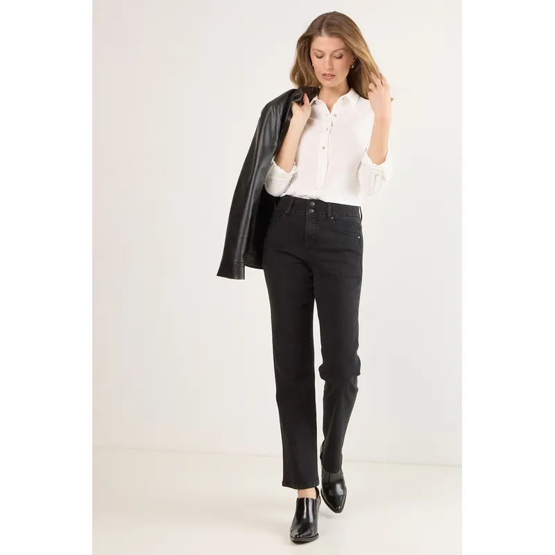 MA GRIFFE - Jeans Mujer Negro Magriffe