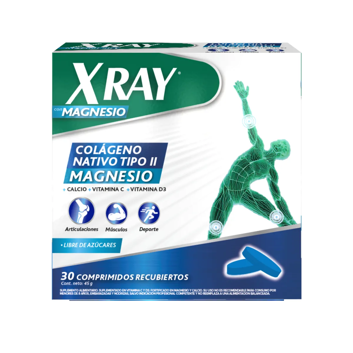 XRAY - XRAY COLAGENO COMPRIMIDOS MAGNESIO 30COMP