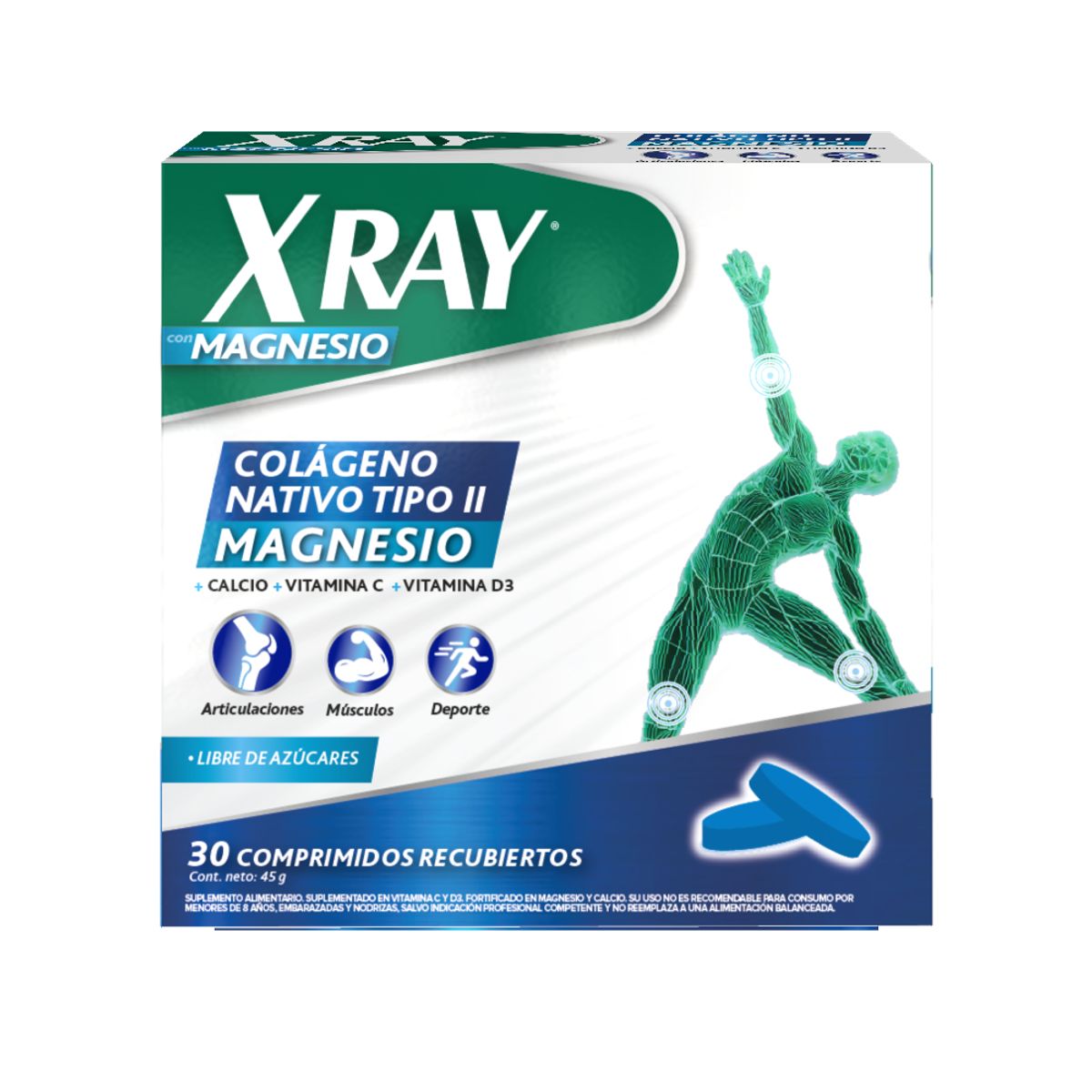XRAY - XRAY COLAGENO COMPRIMIDOS MAGNESIO 30COMP