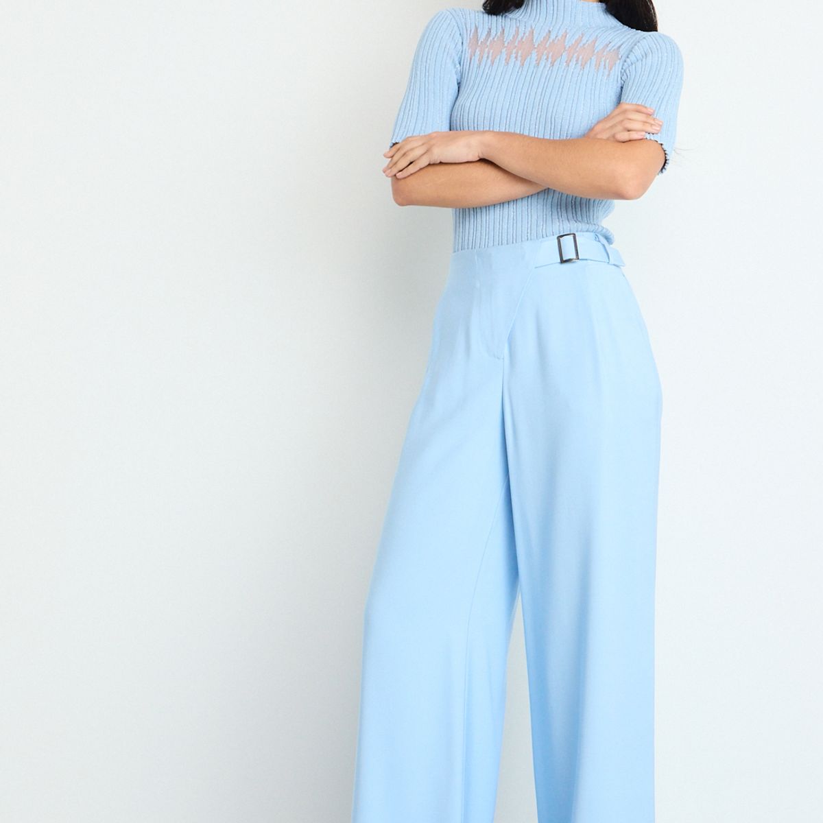 IO - Pantalon Mujer Celeste IO