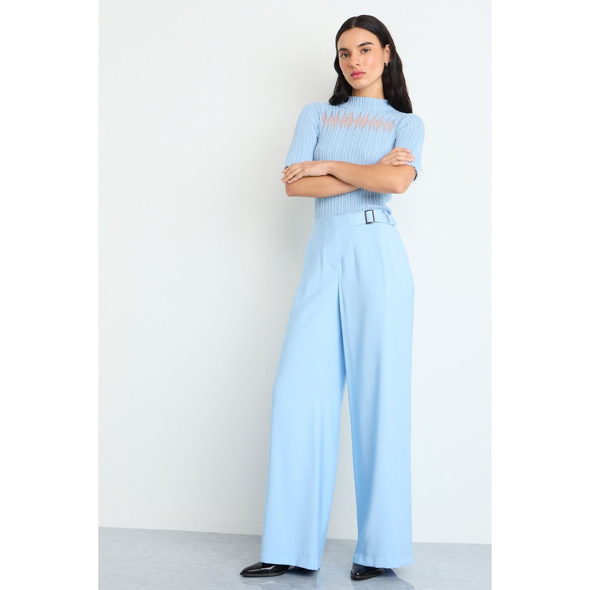 IO - Pantalon Mujer Celeste IO