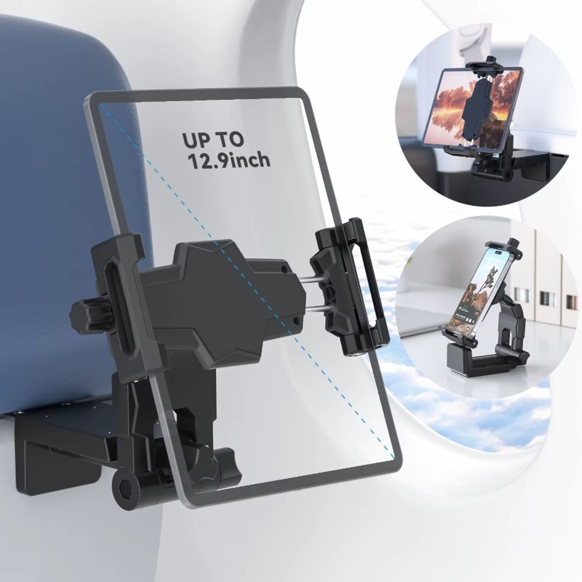 GENERICO - Soporte De Tablet Y Celulares Para Avión iPad Multifunción