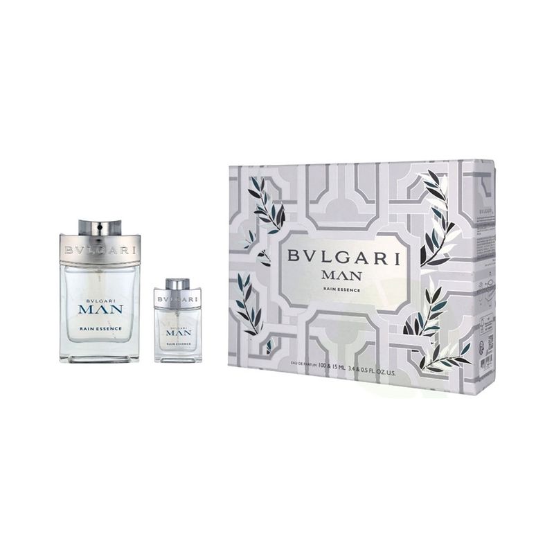 BVLGARI - Bvlgari Man Rain Essence Set Edt 100ml + 15ml Hombre