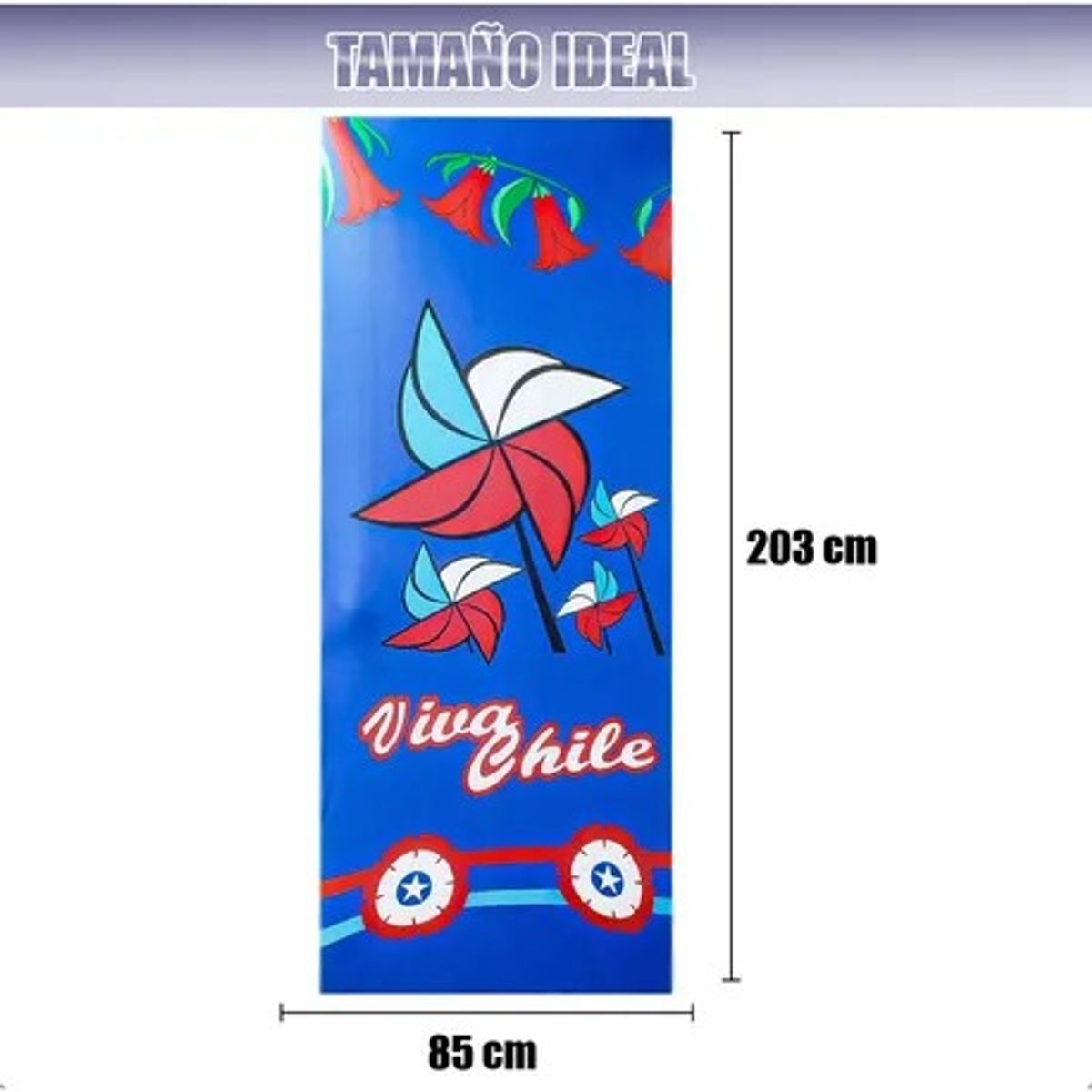 GENERICO - Fundas Para Puertas Fiestas Patrias Chile Fundas Elasticas