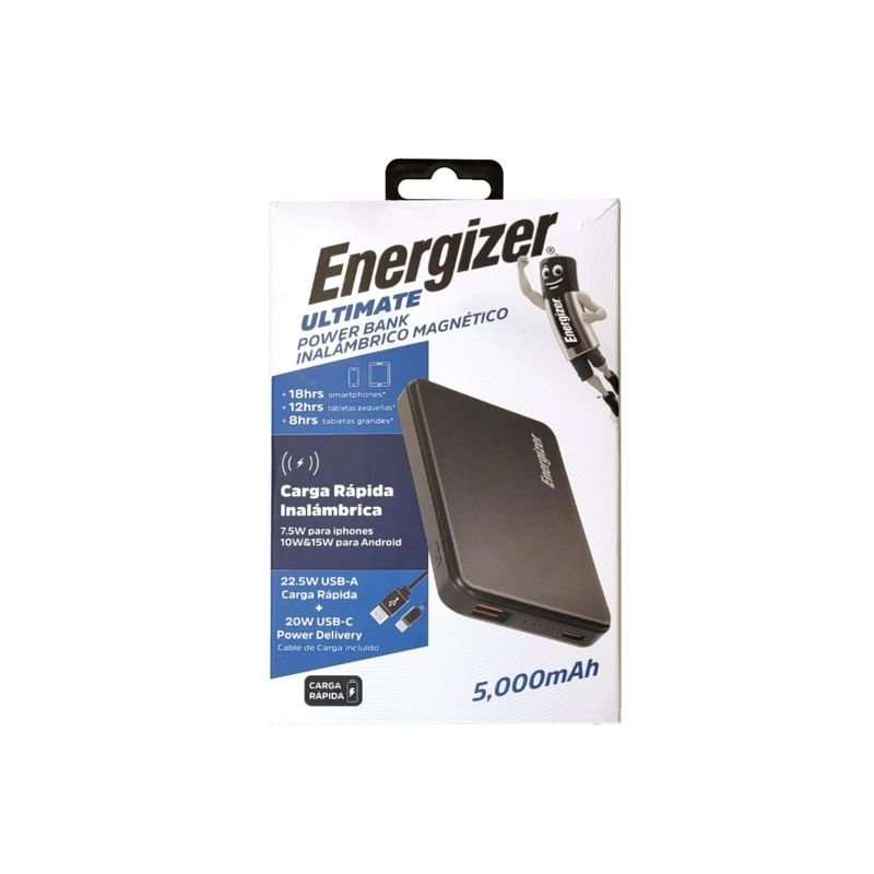 ENERGIZER - Power Bank Inalámbrico Energizer Con Magsafe 5000mah