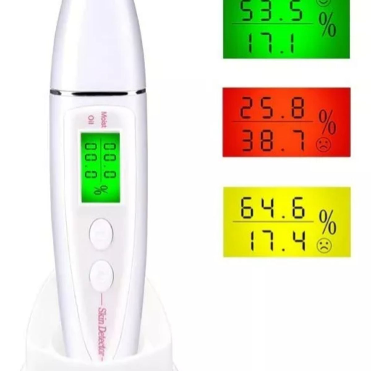 GENERICO - Detector Skin Oil Probador Humedad Facial Piel Monitor Spa