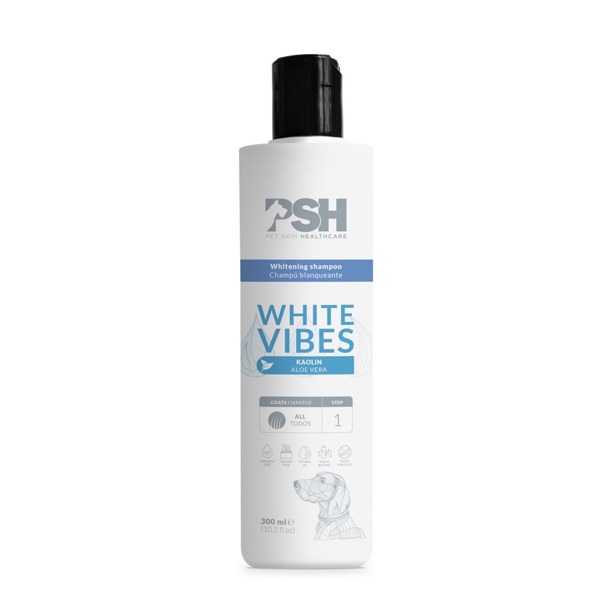 GENERICO - Shampoo Blanqueante para Mascotas White Vibes PSH 300 ml