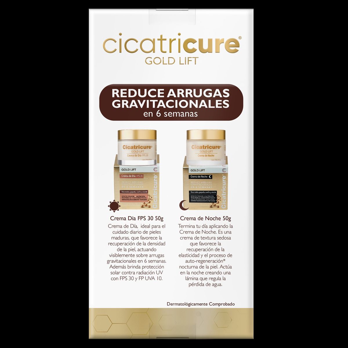 CICATRICURE - PACK  GOLD LIFT CREMA DIA + GOLD LIFT CREMA NOCHE