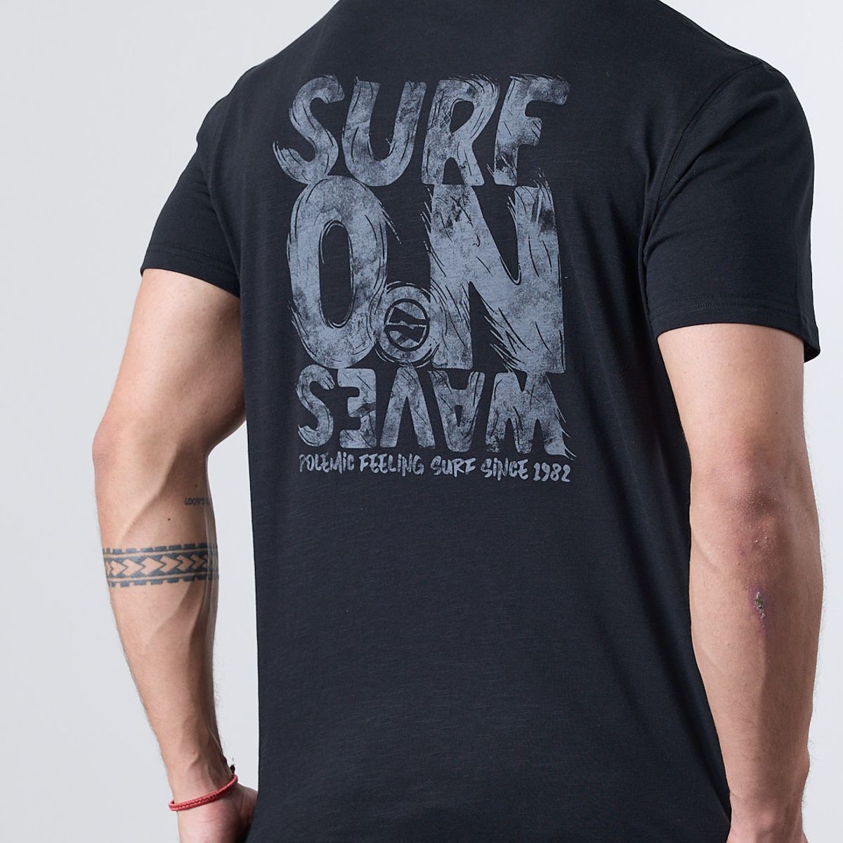 POLEMIC - Polera hombre manga corta tipo Bambu XV1711 Polemic