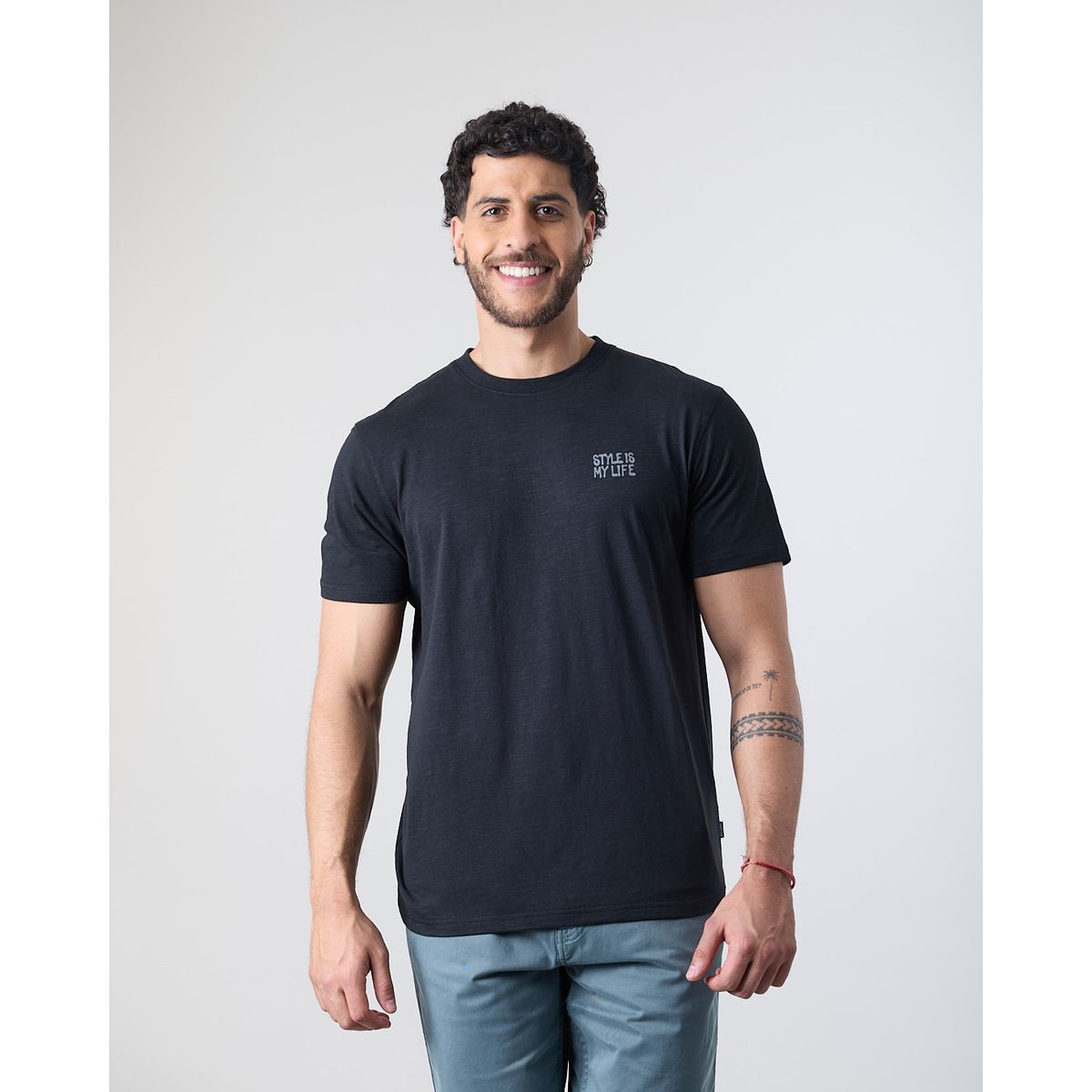 POLEMIC - Polera hombre manga corta tipo Bambu XV1712 Polemic