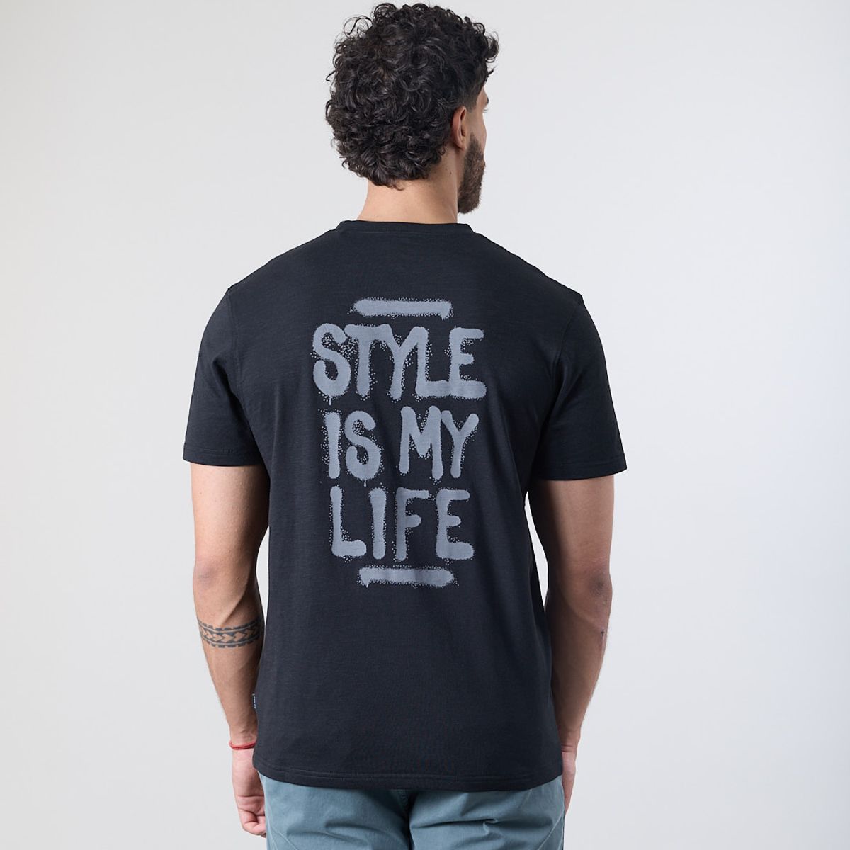 POLEMIC - Polera hombre manga corta tipo Bambu XV1712 Polemic
