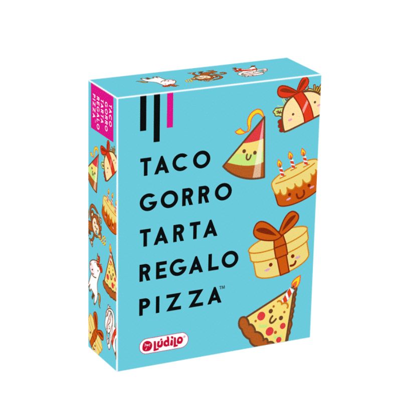 LUDILO - JUEGO DE MESA TACO GORRO TARTA REGALO PIZZA
