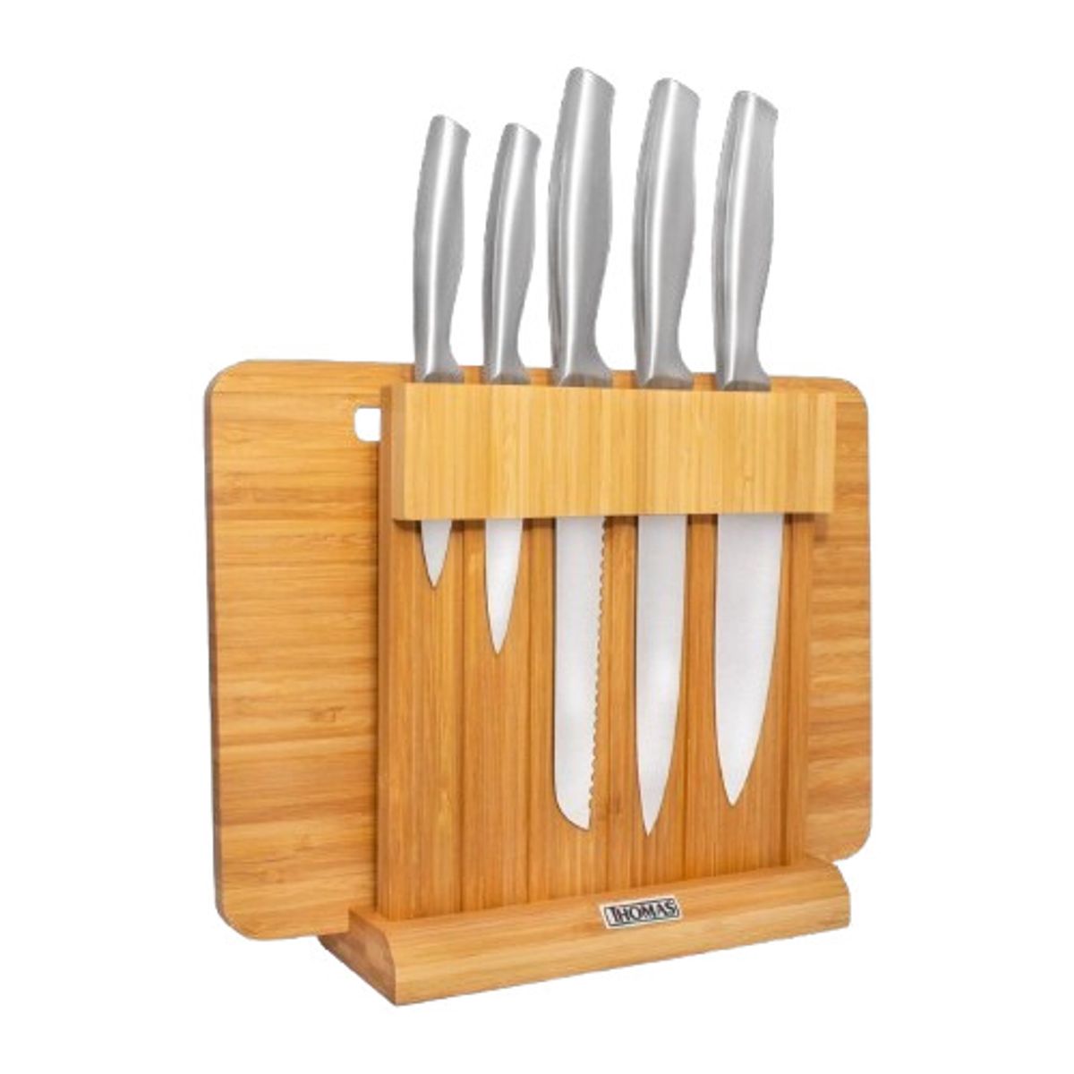 THOMAS - Set de Cuchillos con Tabla para Cortar THM-05T