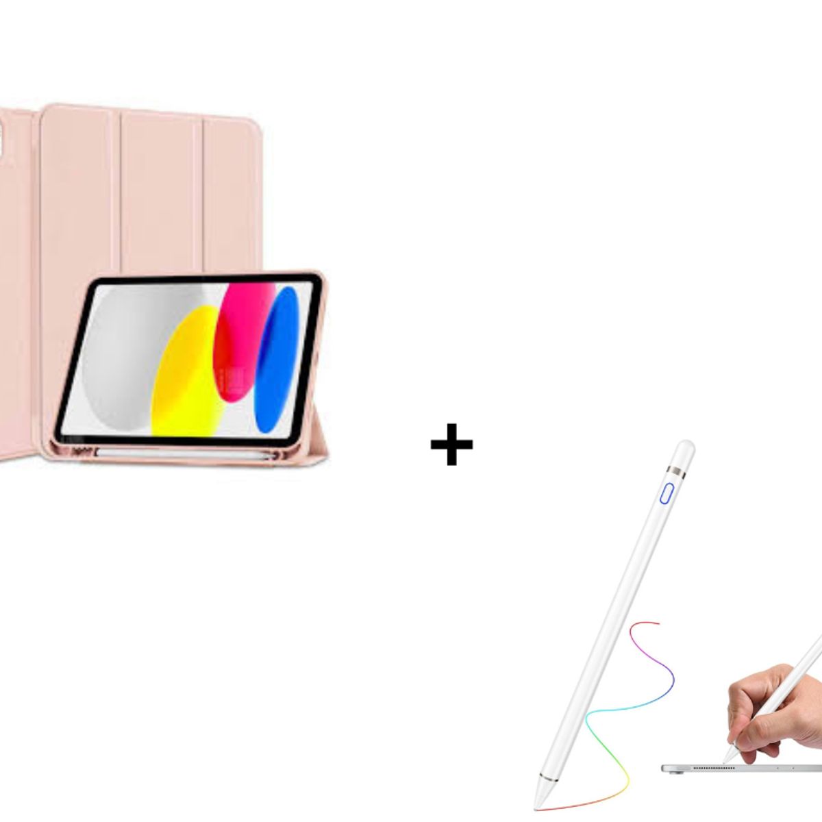 GENERICO - Pack Carcasa Smart Case Para iPad 10.9 2022 + Lápiz Pencil