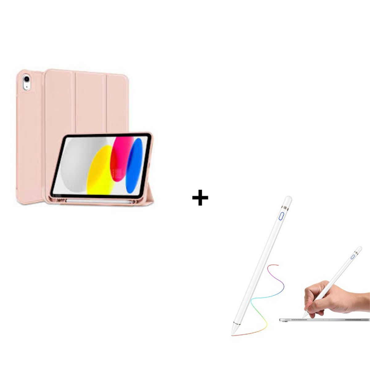 GENERICO - Pack Carcasa Smart Case Para iPad 10.9 2022 + Lápiz Pencil