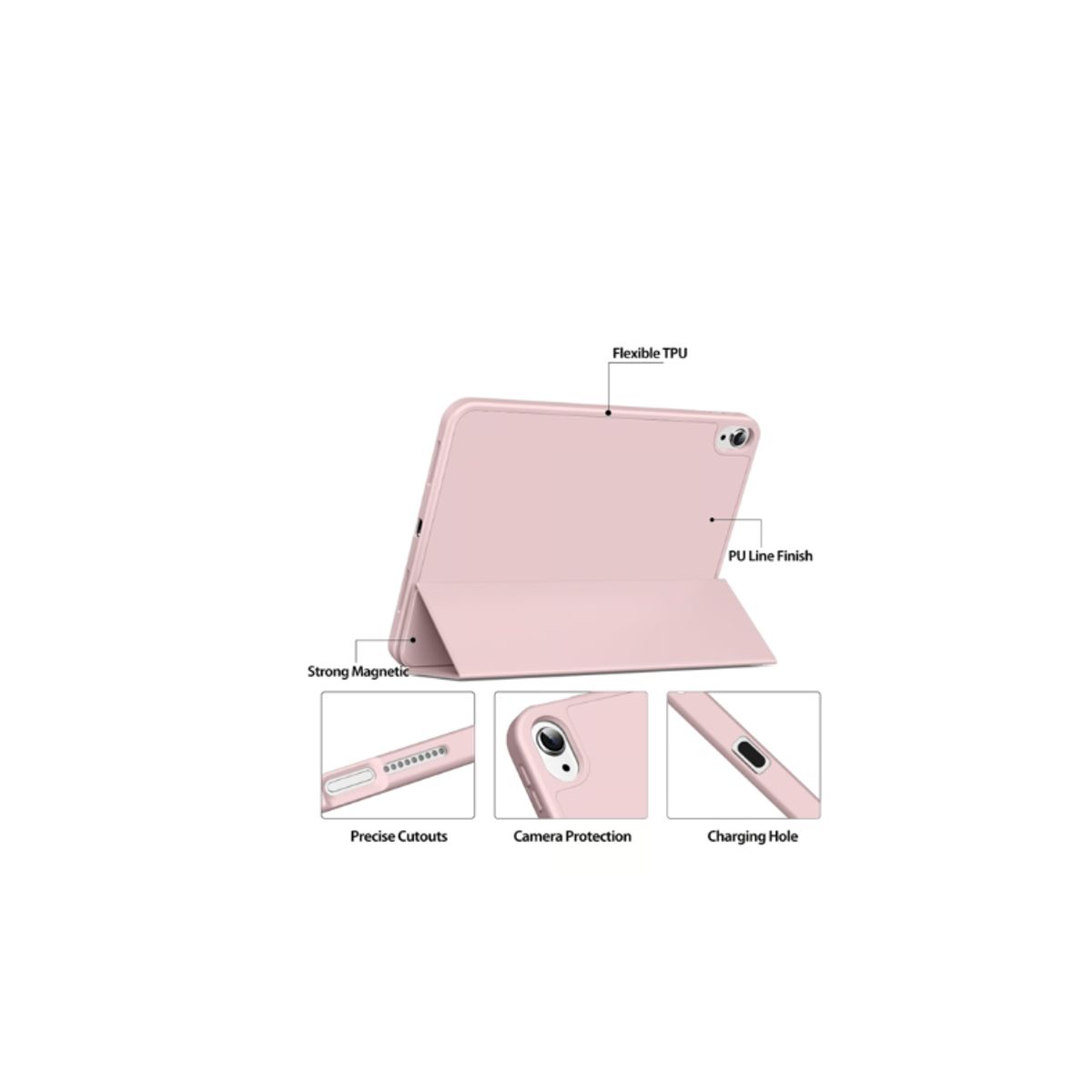 GENERICO - Pack Carcasa Smart Case Para iPad 10.9 2022 + Lápiz Pencil